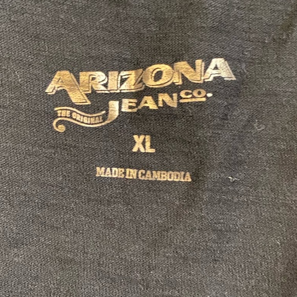 Arizona Jean Co Juniors Young Women's V-Neck Tee Short-Sleeve T-Shirt Black XL - Picture 8 of 9